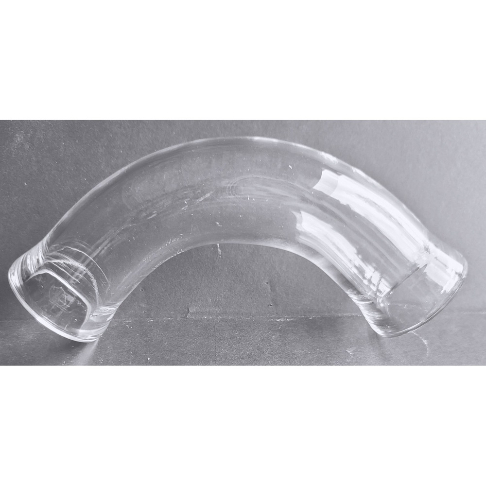 Vintage Pyrex Double Tough Glass Industrial Pipe CURVED "Elbow" Lab Hardware
